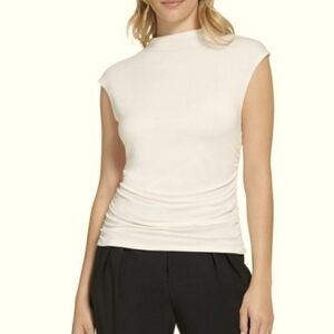 〰️Calvin Klein Jeans〰️ Ruched Side High Neck Blouse XL